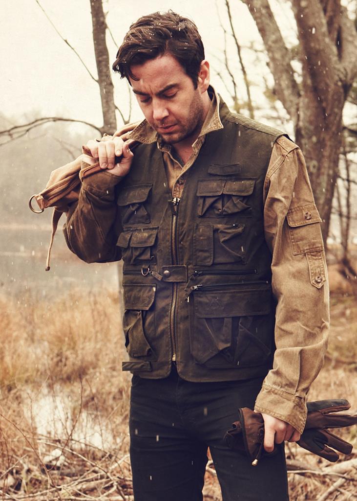 Traveller Multi-Pocket Oilskin Vest