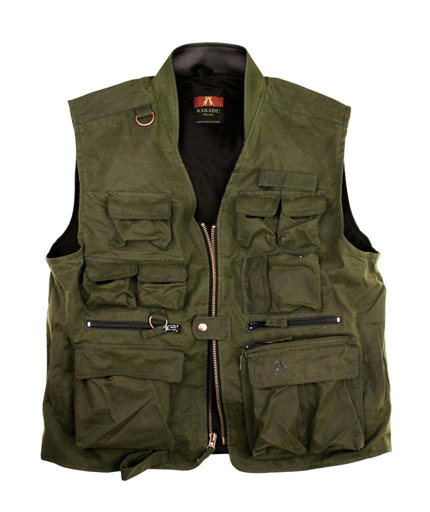 Traveller Multi-Pocket Oilskin Vest