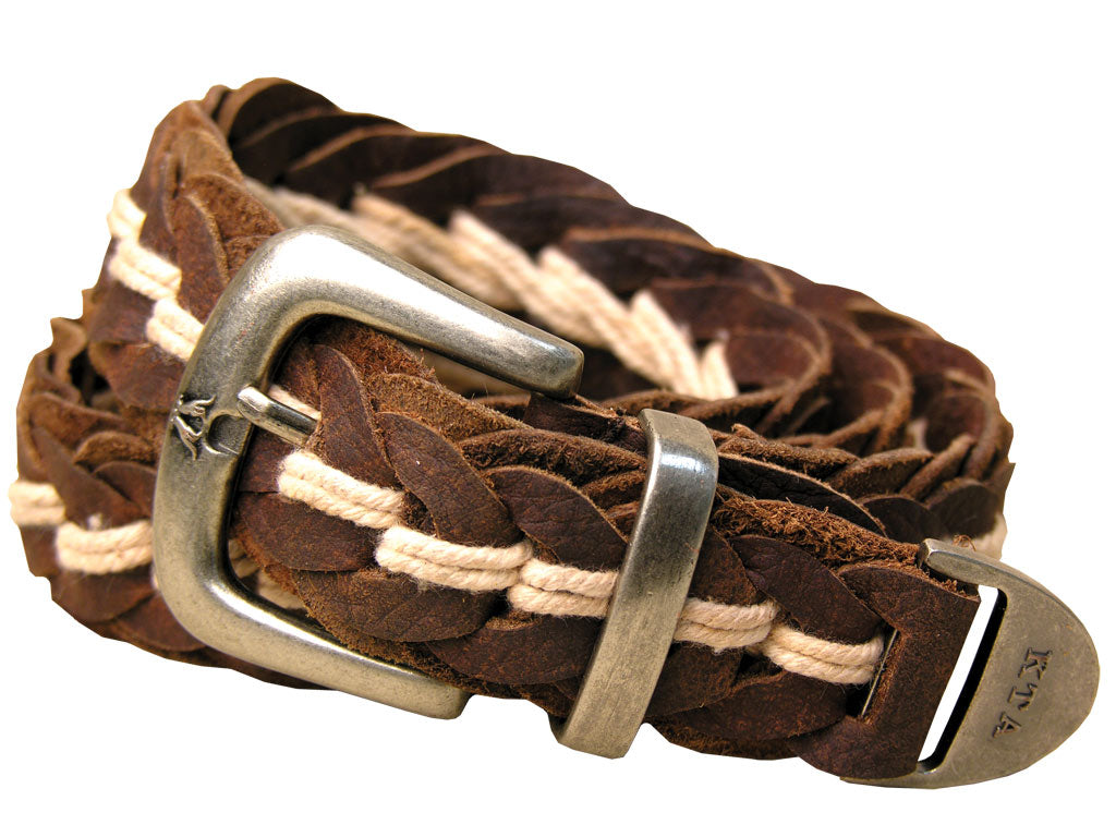 Tucker Buffalo Leather Hand Braided Belt