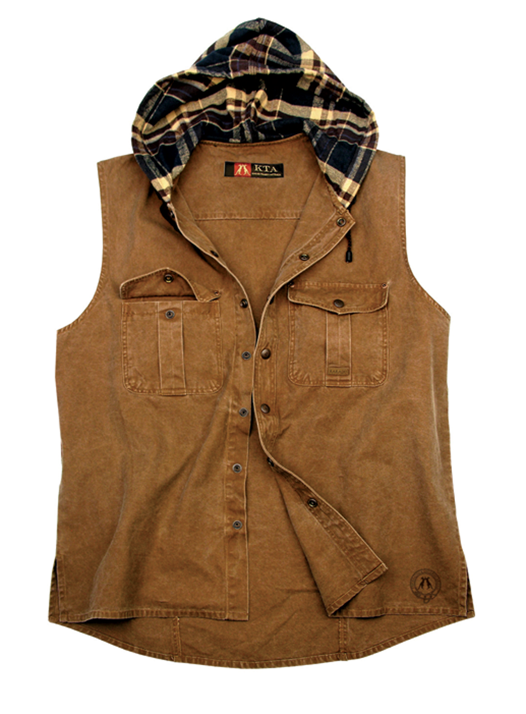 Roston Hooded Sleeveless Shirt