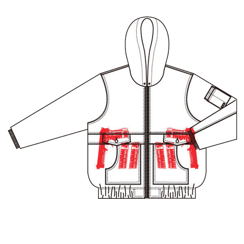 JAMES Concealed Carry Hooded Jacket