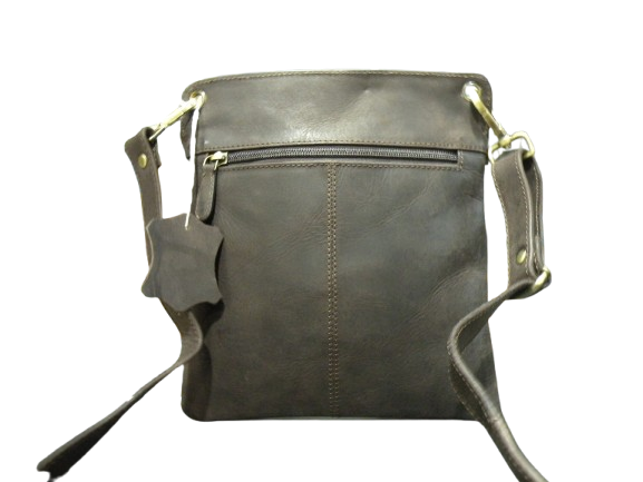 Leather Purse with Waffle Texture