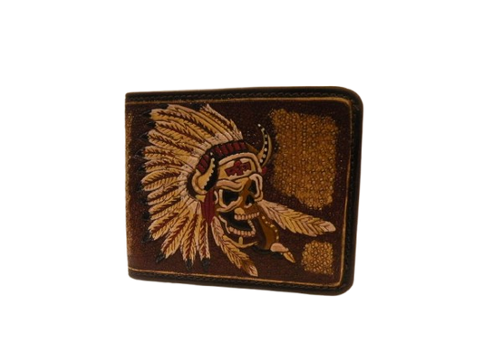 Indian and Tomahawk Wallet