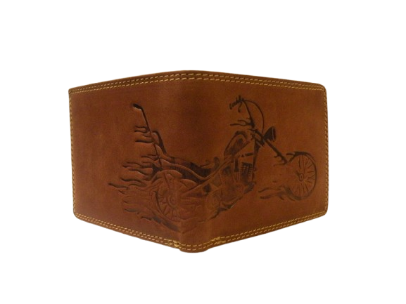 Embossed Motorcycle Wallet