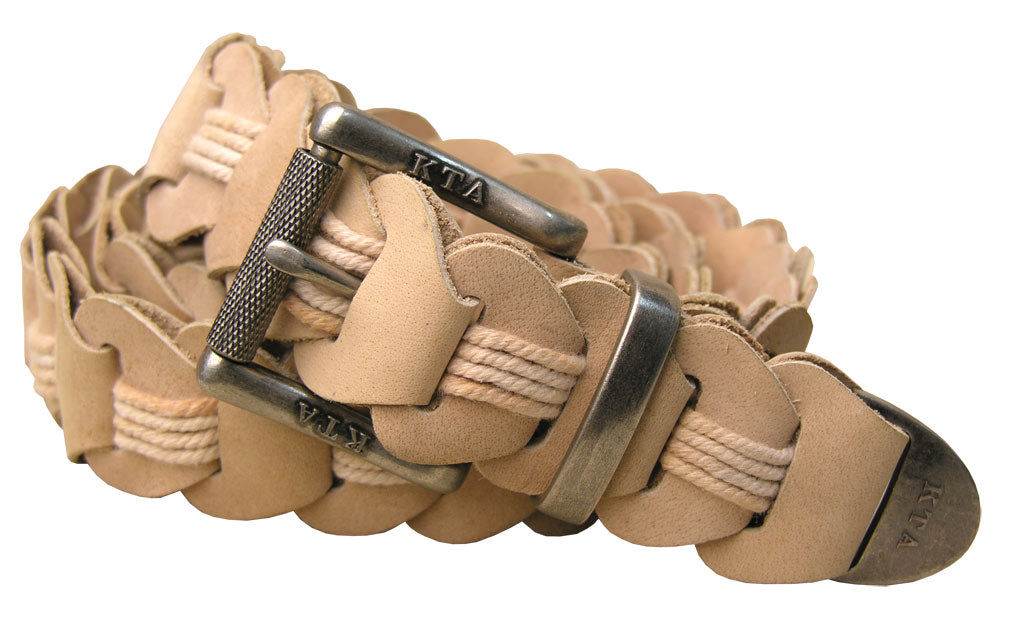 Lincoln Hand Braided Leather Belt – Kakadu Imports display picture 2